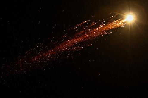 Un missile iranien dans le ciel de Jérusalem, le 11 mars 2026.