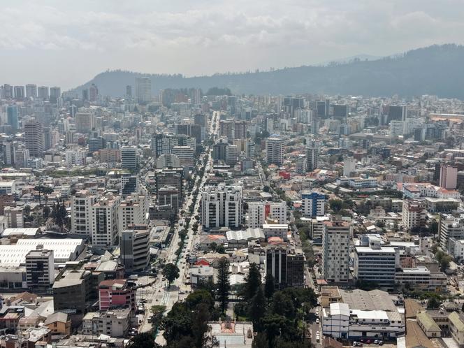 Vista do norte de Quito (Equador), 4 de março de 2026.