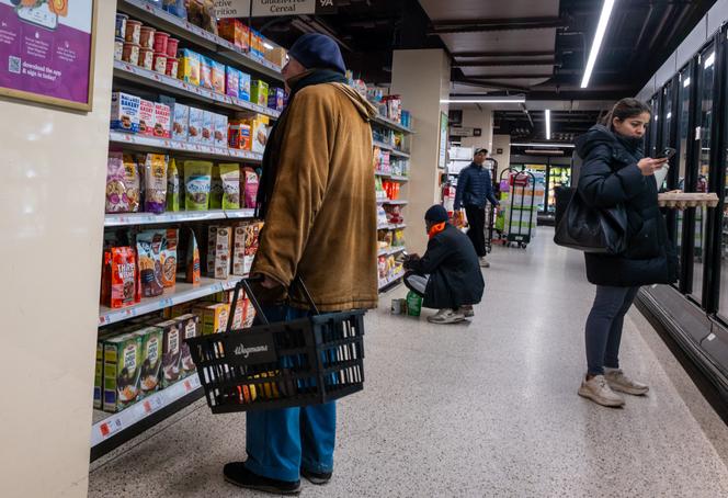 Dans un supermarché de Manhattan, à New York, le 27 février 2026.