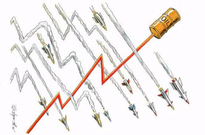 O desenho apareceu na primeira página do “Le Monde” de quarta-feira, 11 de março, assinado pelo italiano Marco De Angelis.