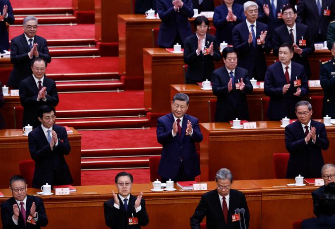 Xi Jinping, le président chinois, lors de la séance de clôture de l’Assemblée nationale populaire, à Pékin, le 12 mars 2026.