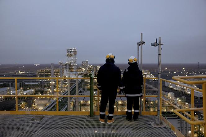 Une raffinerie près de la mer Caspienne, à Tengiz (Kazakhstan), le 26 novembre 2025.