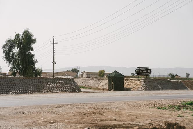 La base militaire des forces spéciales Black Tiger, à Mala Qara (Irak), le lendemain d’une attaque par deux drones, dans la soirée du 12 mars 2026.
