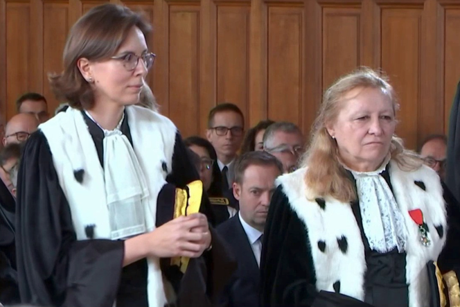   Amélie de Montchalin presta juramento como primeira presidente do Tribunal de Contas, em Paris, em 13 de março de 2026.