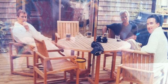 UK's Andrew and Mandelson pictured in bathrobes with Epstein