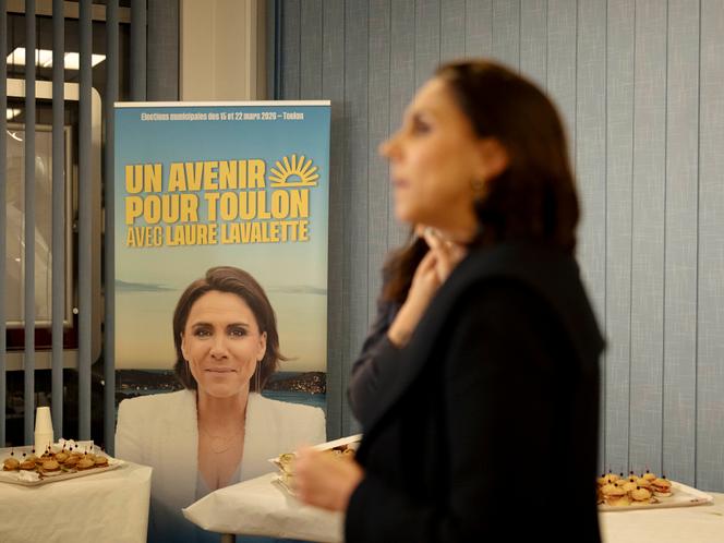 La candidate du Rassemblement national à Toulon, Laure Lavalette, le 15 mars 2026.