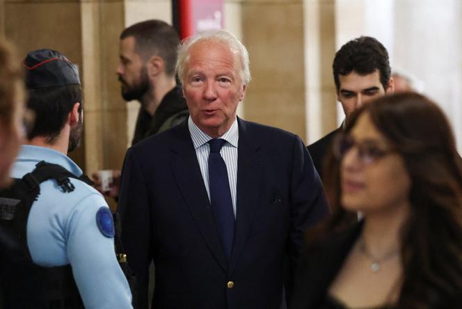 Brice Hortefeux, à la cour d’appel de Paris, le 16 mars 2026.