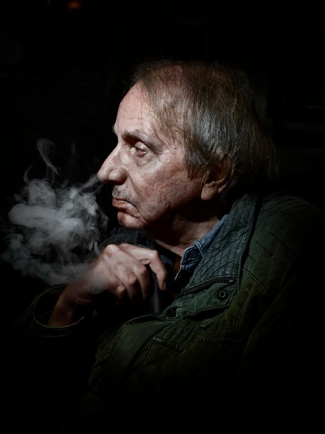   O escritor Michel Houellebecq, em Paris, em 2024.