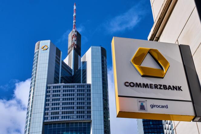 Sede do Commerzbank em Frankfurt em 16 de março de 2026.