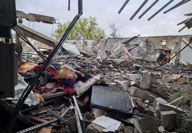 Un centre pour toxicomanes détruit, selon les talibans, lors d’une frappe aérienne pakistanaise, à Kaboul, le 18 mars 2026. 