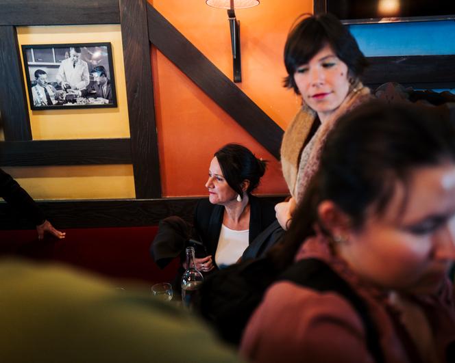 Johanna Rolland, durante a campanha municipal, em Nantes, 17 de março de 2026.