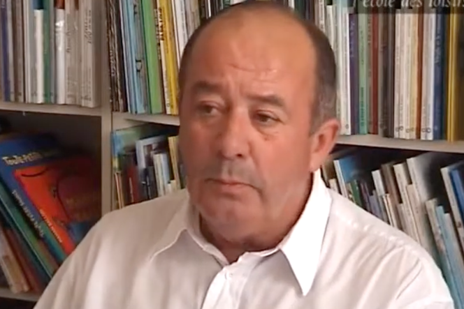 Jean Delas, dans une capture écran à partir d’une vidéo publiée en janvier 2014 sur le compte YouTube de la chaîne de L’Ecole des loisirs.