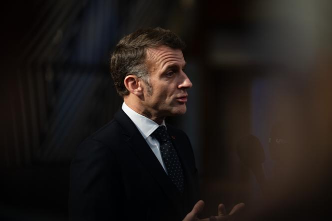 Emmanuel Macron, no Conselho Europeu, em Bruxelas, 19 de março de 2026. 