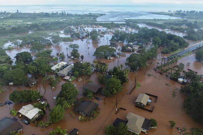 Des inondations à Wahiawa (Hawaï), le 20 mars 2026.