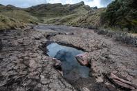 The lagoons of the Pan de Azucar Natural Park, in Belén, Colombia, affected by drought linked to El Niño and record heat, April 21, 2024.