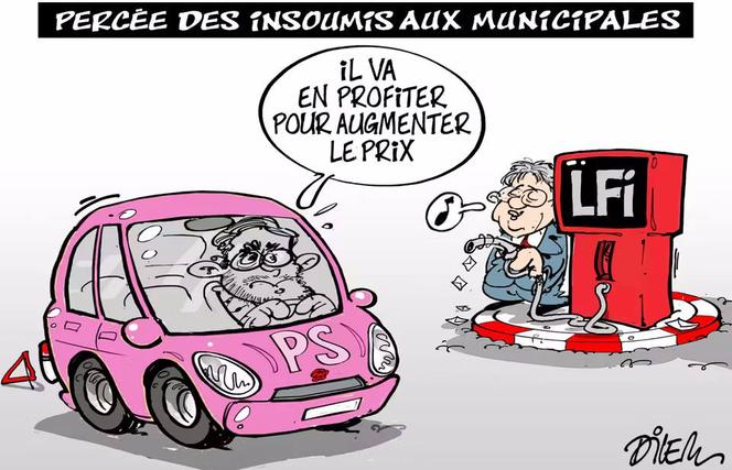 O desenho apareceu na primeira página do “Le Monde” de terça-feira, 17 de março, assinado pelo Dilema Argelino. 