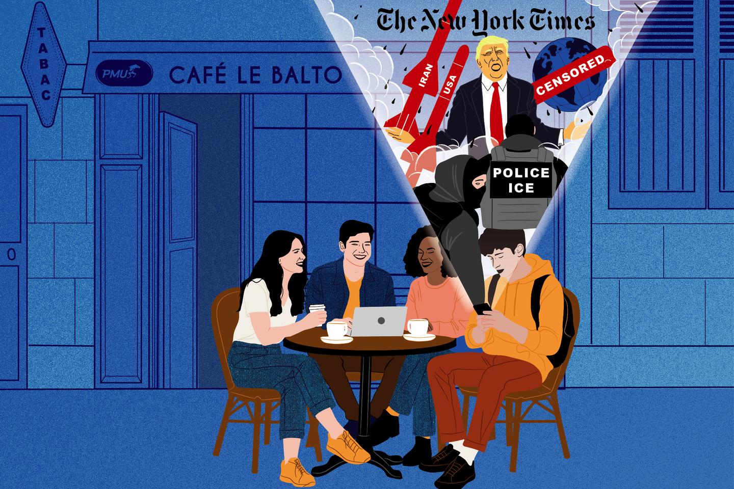 « J’avais honte que mon pays fasse autant de mal » : sous Trump, la vie chamboulée des étudiants américains en France