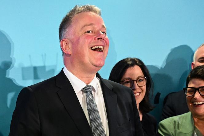 Gordon Schnieder, la tête de liste de la CDU en en Rhénanie-Palatinat, à Mainz, en Allemagne, le 22 mars 2026.