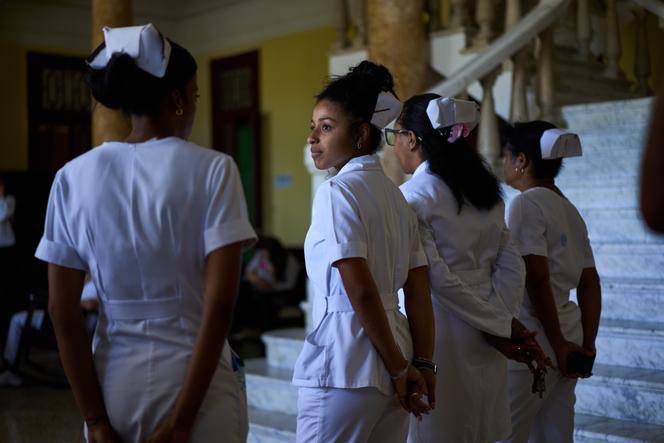Des infirmières à l’hôpital Salvador-Allende, à La Havane, le 21 mars 2026.