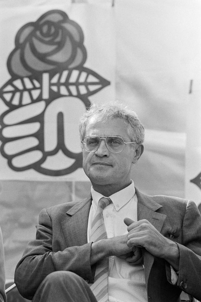 Lionel Jospin à la Fête de la rose d’Yssingeaux (Haute-Loire), le 22 septembre 1985.