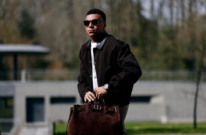 Kylian Mbappé, à Clairefontaine (Yvelines), le 23 mars 2026.