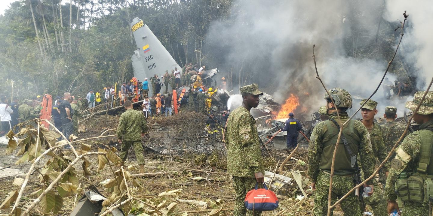 Colombie : au moins 66 morts dans l’accident d’un avion militaire près de la frontière avec l’Equateur