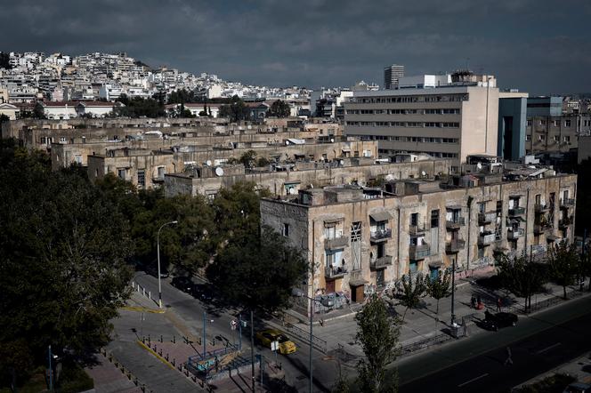 Les bâtiments des « Prosfygika » à Athène, en novembre 2014.