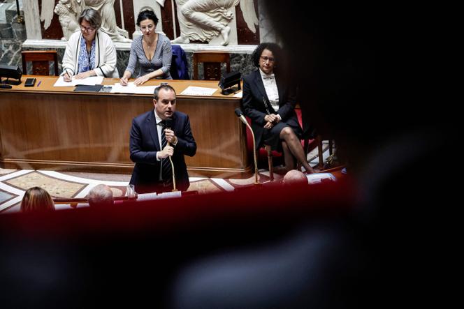 Le premier ministre Sébastien Lecornu à l’Assemblée nationale, le 24 mars 2026. 
