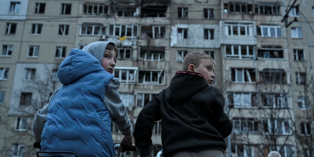 Dans le centre de Lviv (Ukraine), le 24 mars 2026. - ANASTASIIA SMOLIENKO / REUTERS
