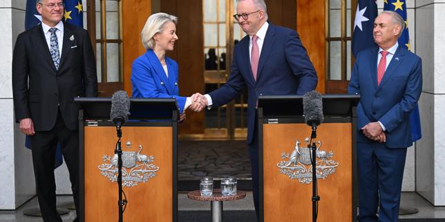EU and Australia strike free trade deal after years of talks