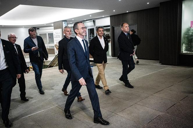 Bruno Retailleau no final do mandato político republicano, em Paris, 24 de março de 2026.