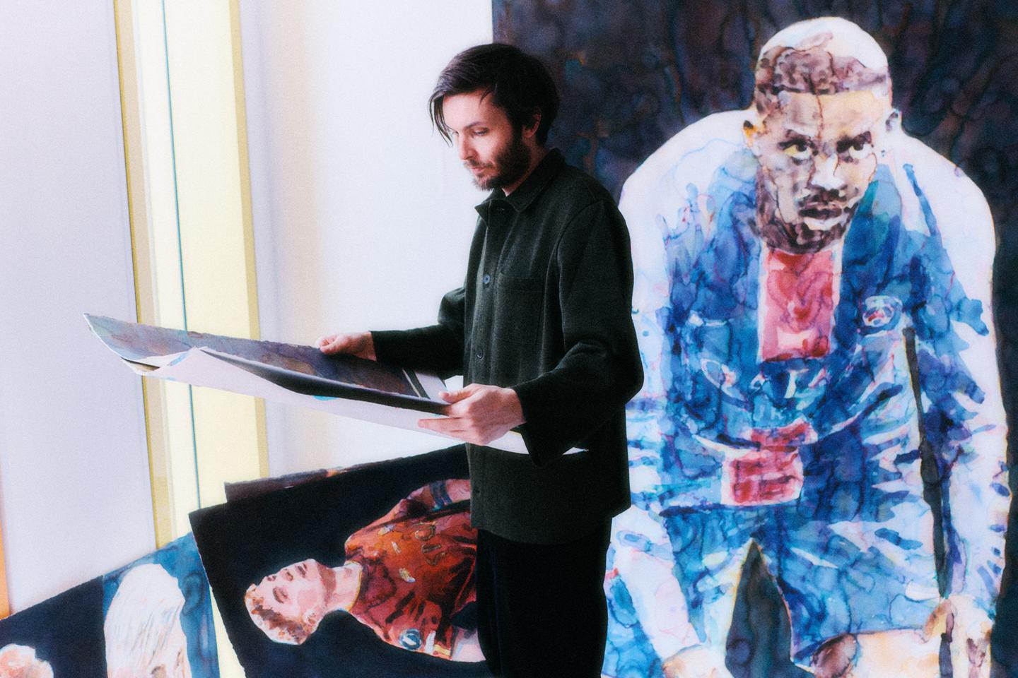 Louis Verret, le peintre qui shoote les footballeurs à l’aquarelle : « C’est la technique idéale pour les larmes, la sueur »