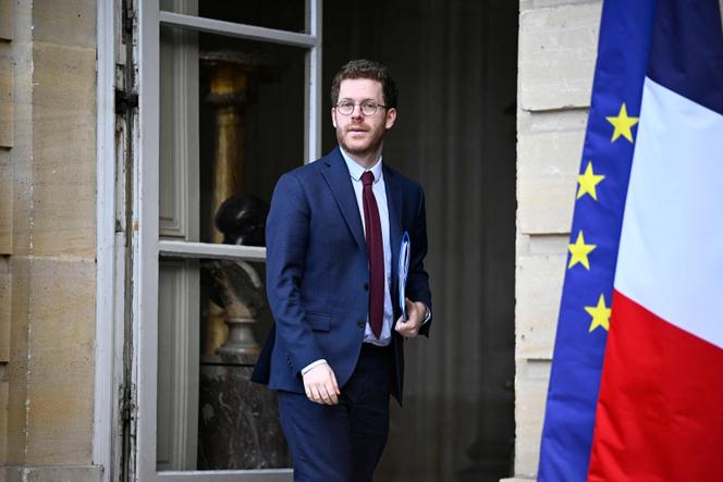 David Amiel, le ministre de l’action et des comptes publics, à Matignon, le 26 mars 2026. 