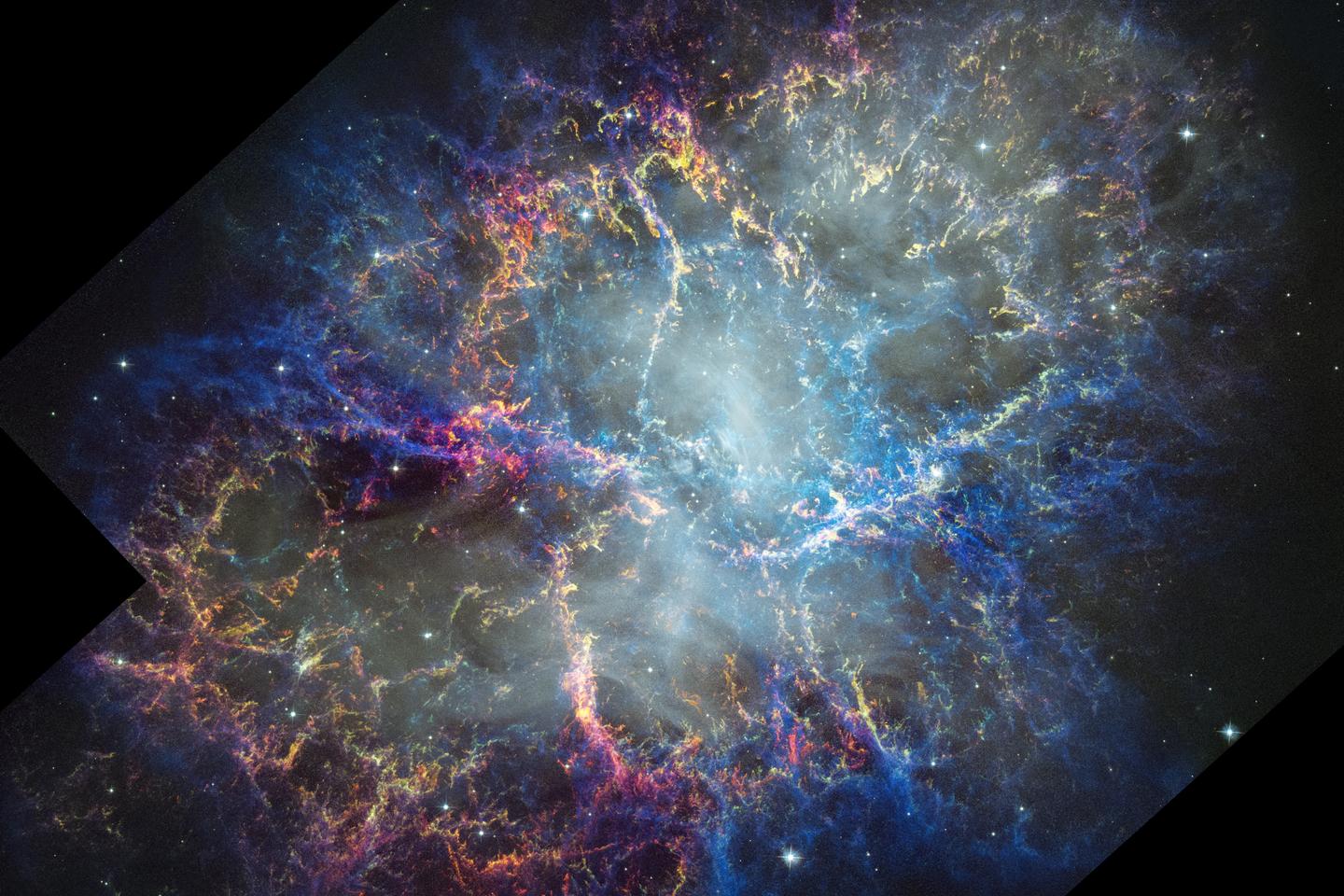 Le télescope Hubble observe la spectaculaire expansion de la nébuleuse du Crabe