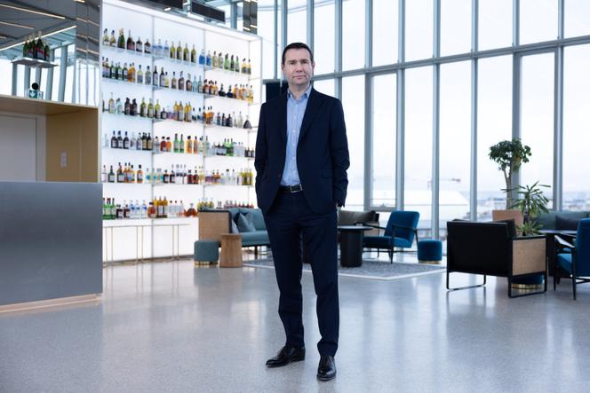 Alexandre Ricard, PDG du groupe Pernod-Ricard, au siège de l’entreprise, à Paris, en janvier 2025.