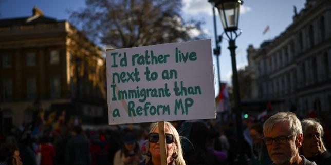 Protesters rally in London to counter rise of British far right