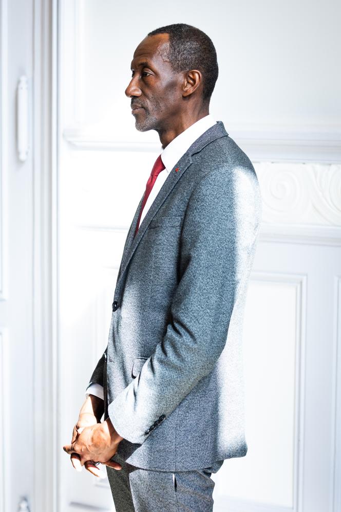 Bally Bagayoko, le maire de Saint-Denis, lors du premier conseil municipal de la ville de La Courneuve (Seine-Saint-denis), le 28 Mars 2026.
