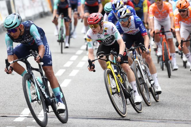 Jonas Vingegaard durante a última etapa da Volta à Catalunha em Barcelona (Espanha), 29 de março de 2026.