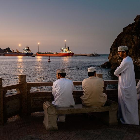 View of the Strait of Hormuz