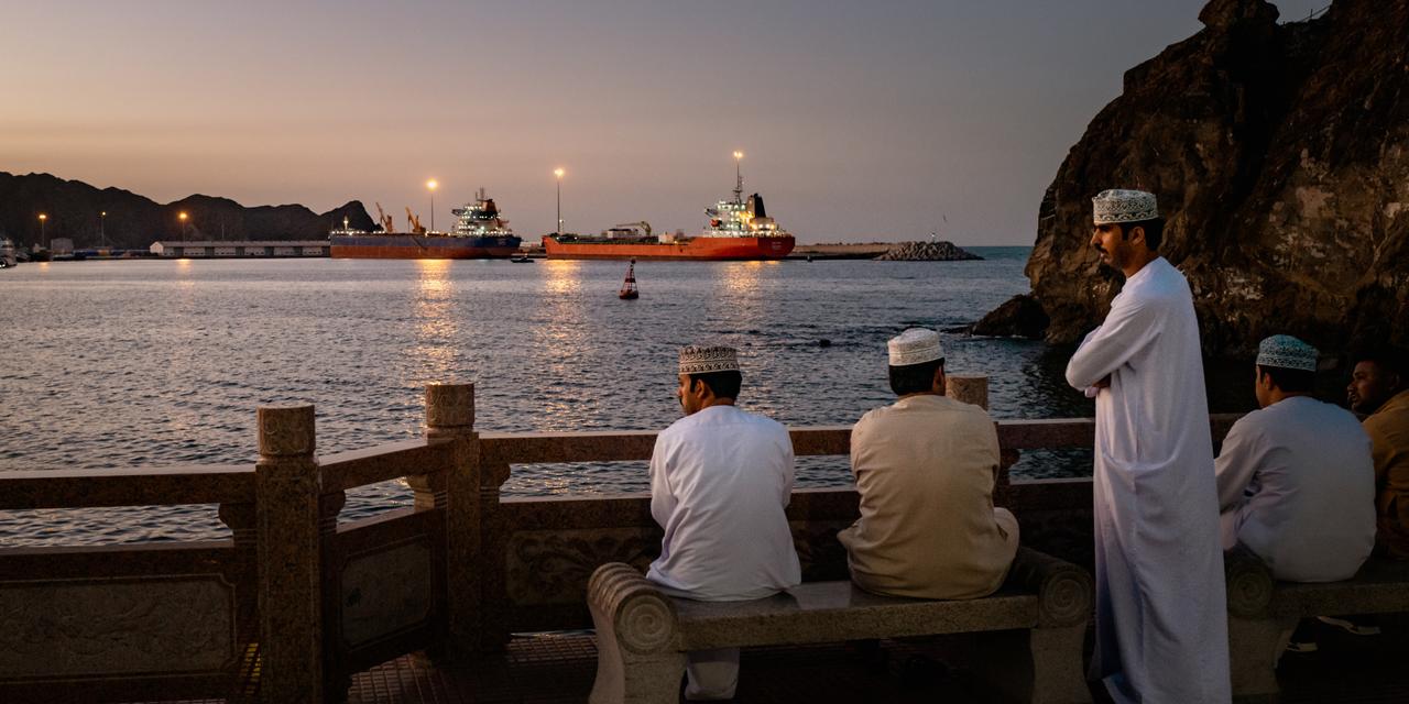 Sur le port du sultan Qabous à Mascate (Oman), le 29 mars 2026.