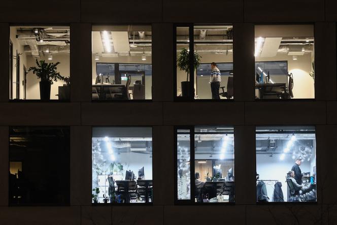 Escritório de uma empresa em Cracóvia (Polônia), 18 de fevereiro de 2026.