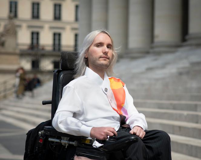 Tom Bry-Chevalier, doctorant en économie à l’université de Lorraine et militant antispéciste, à Paris, en mai 2025.