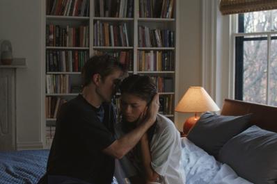 Robert Pattinson (Charlie Thompson) and Zendaya (Emma Harwood) in 'The Drama,' directed by Kristoffer Borgli.