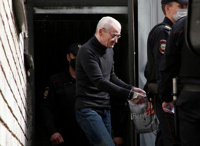 Capture vidéo montrant l’historien russe Iouri Dmitriev, après une audience au tribunal de Petrozavodsk (Russie), le 22 juillet 2020.