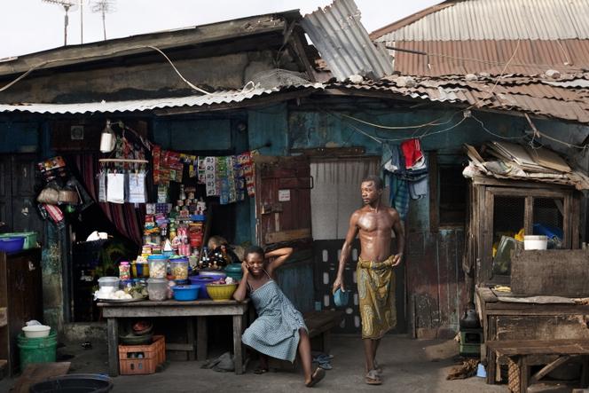 A Ajegunle, un quartier pauvre de Lagos (Nigeria).
