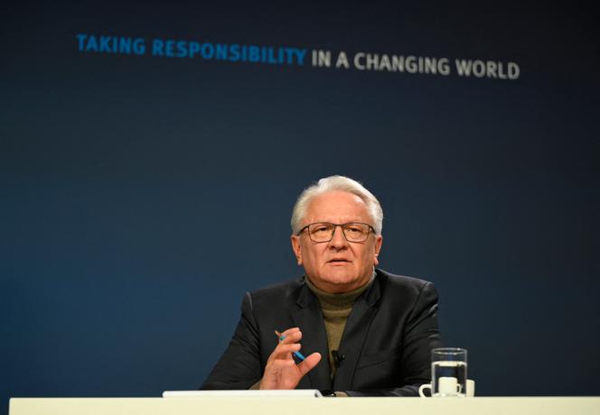 Le PDG de Rheinmetall, Armin Papperger, à Düsseldorf (Allemagne), le 11 mars 2026.