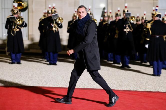 O presidente do MuCEM, Pierre-Olivier Costa, no Palácio do Eliseu, em Paris, 27 de fevereiro de 2024.