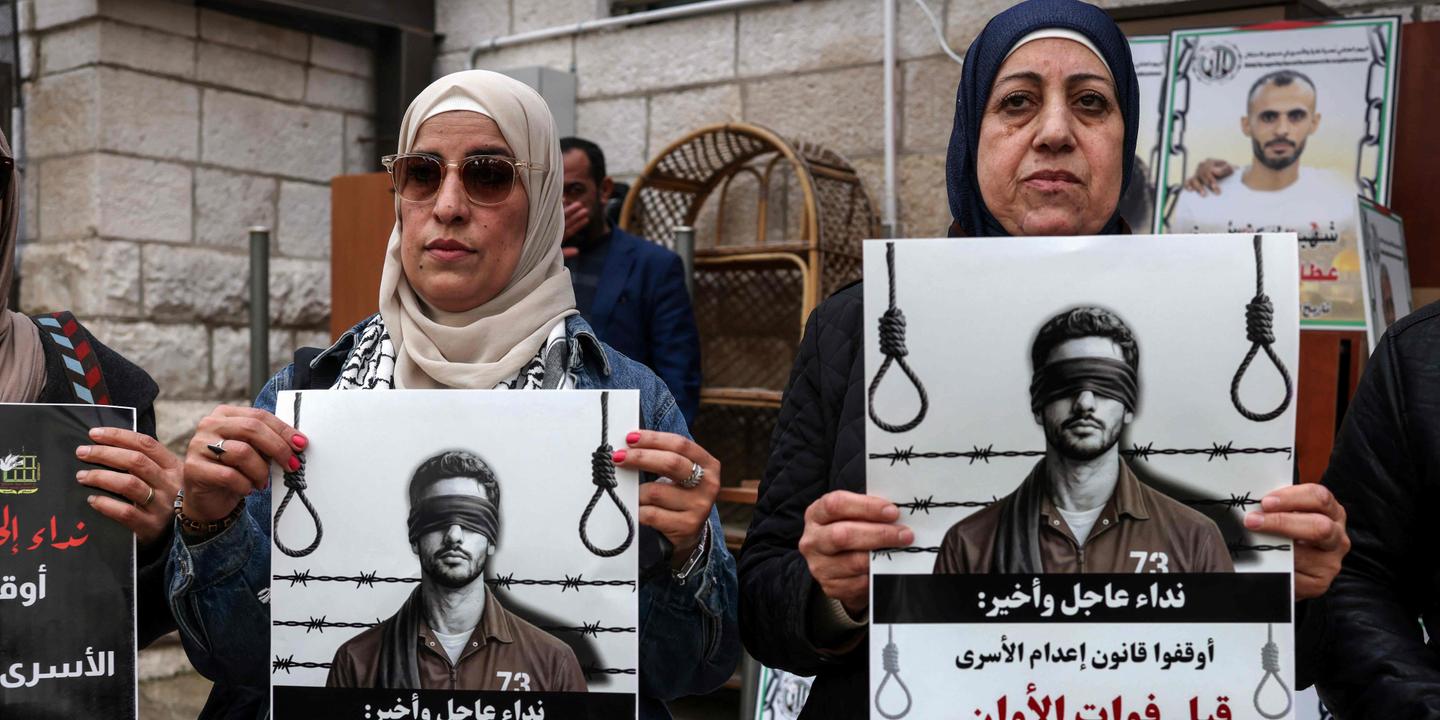 Les Palestiniens manifestent leur colère face à la loi israélienne sur la peine de mort
