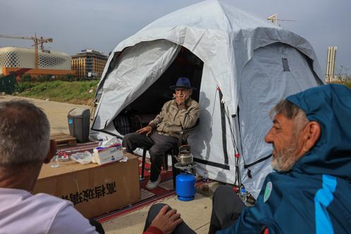 Mohammad, 63 ans, déplacé du sud du Liban, à Beyrouth, le 1ᵉʳ avril 2026.