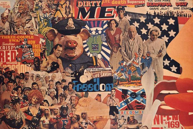 Colagem desenhada por volta de 1967 para o filme “Mister Freedom” (1968), de William Klein.
